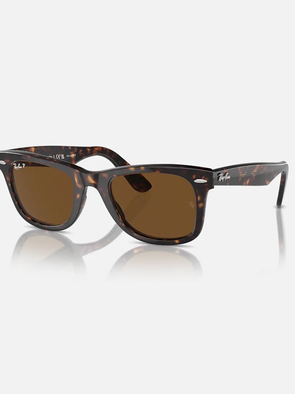 Ray-Ban RB2140 Original Wayfarer Classic Tortoise Frame Polarized Lens 50mm